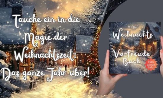 Weihnachtsplaner 3:1. Mein Weihnachtsvorfreude Buch ist Notizbuch, Malbuch und Adventskalender in einem.